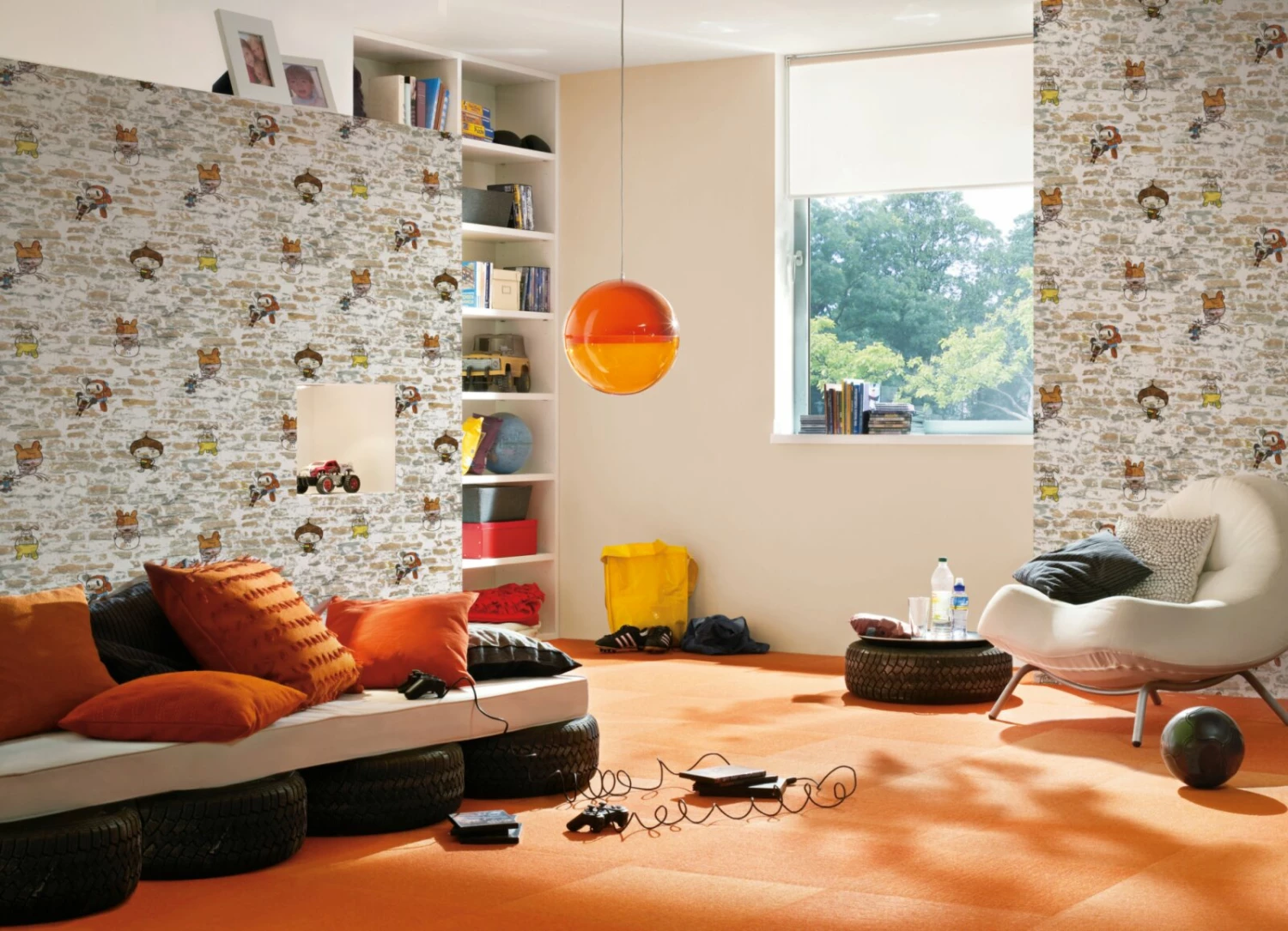 Tapete BOYS & GIRLS 5 - beige - 10 Meter 4 Tapete BOYS & GIRLS 5 - beige - 10 Meter – Bild 4