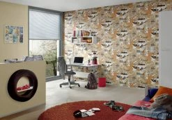 Tapete BOYS & GIRLS 5 - creme-orange - 10 Meter -Baumarkt Verkaufsgeschäft 9001008500 03 1600Wx1600H