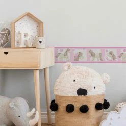 Bordüre BOYS & GIRLS 4 - rosa - Ponies - 5 Meter -Baumarkt Verkaufsgeschäft 9001009100 04 1600Wx1600H