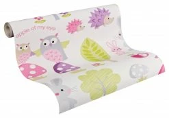 Tapete BOYS & GIRLS 5 - rosa - Wald - 10 Meter 7 Tapete BOYS & GIRLS 5 - rosa - Wald - 10 Meter -Baumarkt Verkaufsgeschäft 9001016900 04 1600Wx1600H