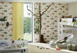 Tapete BOYS & GIRLS 5 - beige - Dinos - 10 Meter -Baumarkt Verkaufsgeschäft 9001017700 03 1600Wx1600H