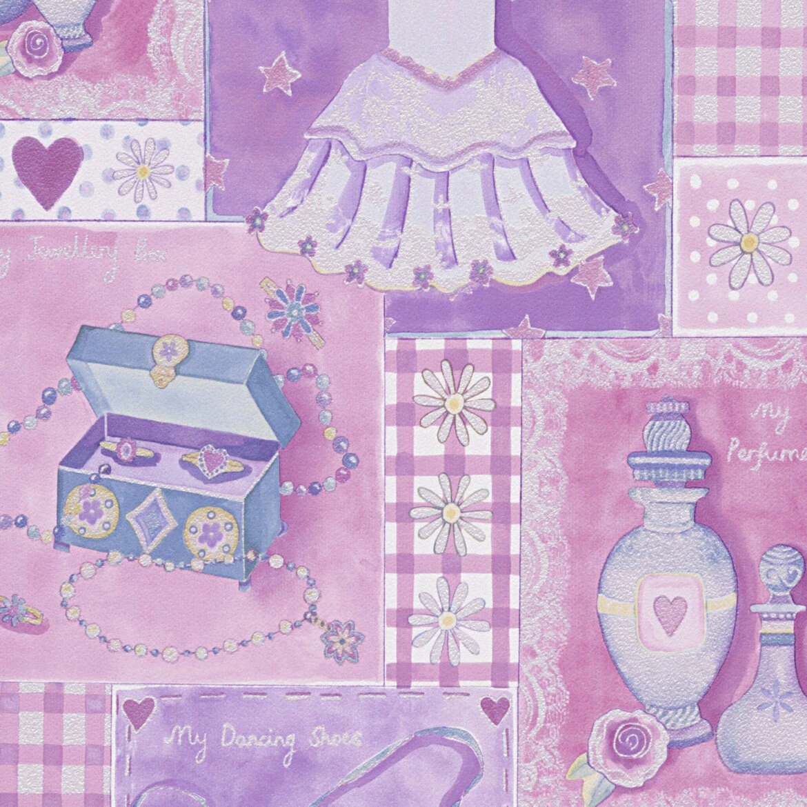 Tapete BOYS & GIRLS 5 - pink - Ballett- 10 Meter 2 Tapete BOYS & GIRLS 5 - pink - Ballett- 10 Meter – Bild 2