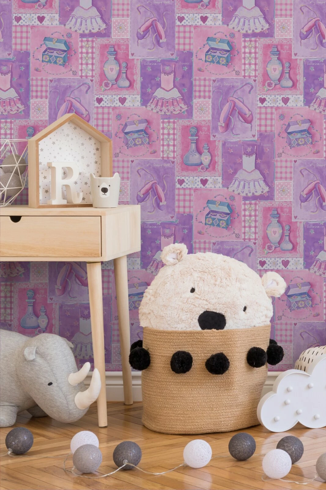 Tapete BOYS & GIRLS 5 - pink - Ballett- 10 Meter 3 Tapete BOYS & GIRLS 5 - pink - Ballett- 10 Meter – Bild 3