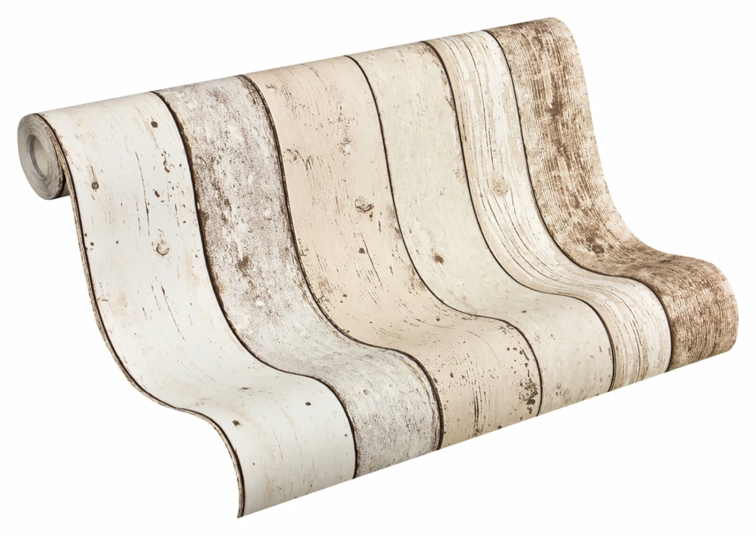 Vinyltapete BEST OF WOOD´N STONE - braun-beige - Holz - 10 Meter 2 Vinyltapete BEST OF WOOD´N STONE - braun-beige - Holz - 10 Meter – Bild 2