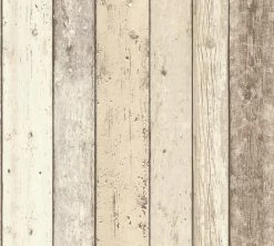 Vinyltapete BEST OF WOOD´N STONE - braun-beige - Holz - 10 Meter