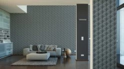 Vliestapete LIFE 3 - schwarz-grau - 10 Meter -Baumarkt Verkaufsgeschäft 9001072600 03 1600Wx1600H