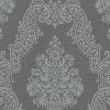 Vliestapete ELEGANCE 2 - Barock - grau - 10 Meter