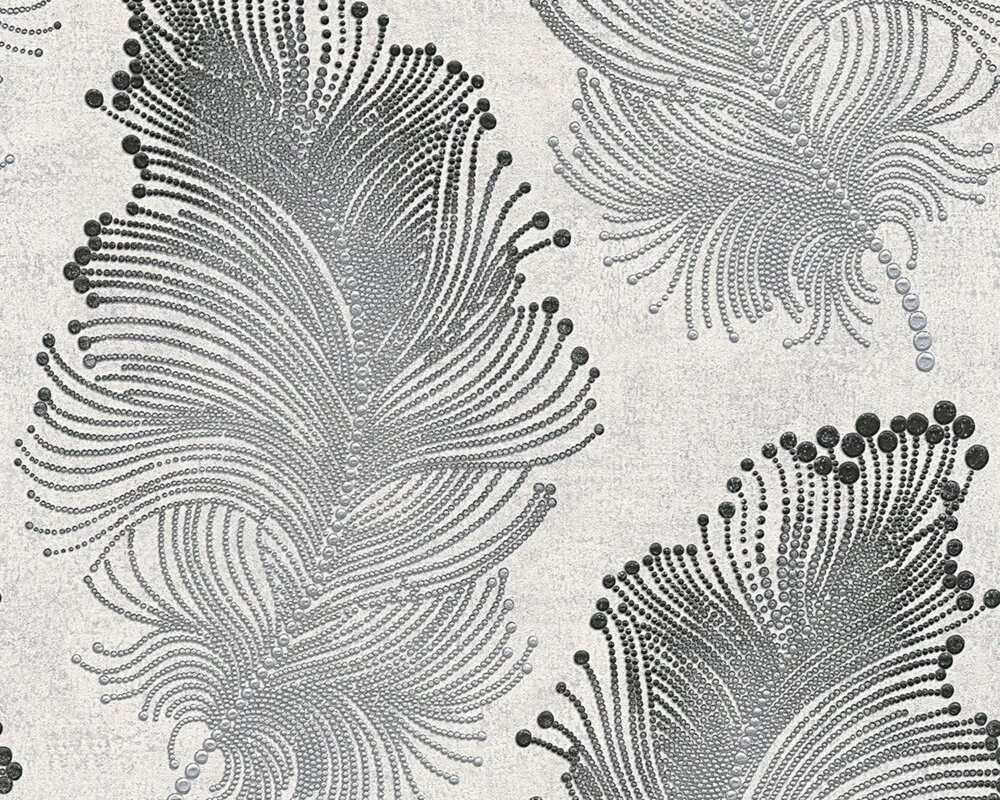 Vliestapete BOHEMIAN BURLESQUE - schwarz-grau - 10 Meter 1 Vliestapete BOHEMIAN BURLESQUE - schwarz-grau - 10 Meter