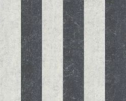 Vliestapete BOHEMIAN BURLESQUE - schwarz-weiß- 10 Meter