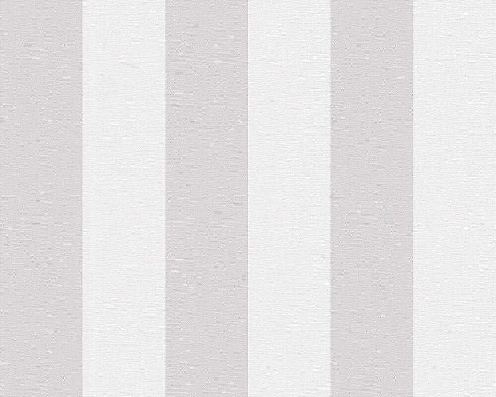Vliestapete LIBERTE - weiß-grau - gestreift - 10 Meter 1 Vliestapete LIBERTE - weiß-grau - gestreift - 10 Meter