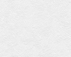 Papiertapete SIMPLY WHITE 3 - weiß - 10 Meter