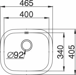 Einbecken-Einbauspüle KIBA SQUARE - Edelstahl - Unterschränke ab 45 cm 5 Einbecken-Einbauspüle KIBA SQUARE - Edelstahl - Unterschränke ab 45 cm -Baumarkt Verkaufsgeschäft 9001355300 03 1600Wx1600H