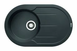 Einbauspüle ALAZIA ROUND - Pyragranite - dunkelgrau - Unterschränke ab 45 cm
