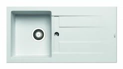 Einbauspüle ATHLOS - Pyragranite - weiß - Unterschränke ab 45 cm