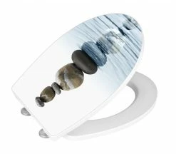 WENKO WC-Sitz MEDITATION - Hochglanz - Absenkautomatik -Baumarkt Verkaufsgeschäft 9001475900 03 1600Wx1600H