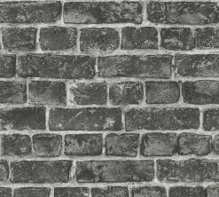 Vliestapete AROUND THE WORLD - schwarz - 10 Meter