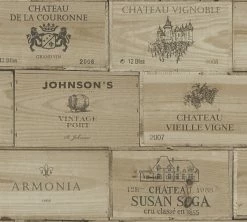 Vliestapete AUTHENTIC WALLS 2 - hellbraun - Holz - 10 Meter