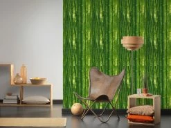 Papiertapete AUTHENTIC WALLS 2 - grün - Bambus - 10 Meter -Baumarkt Verkaufsgeschäft 9001615100 04 1600Wx1600H