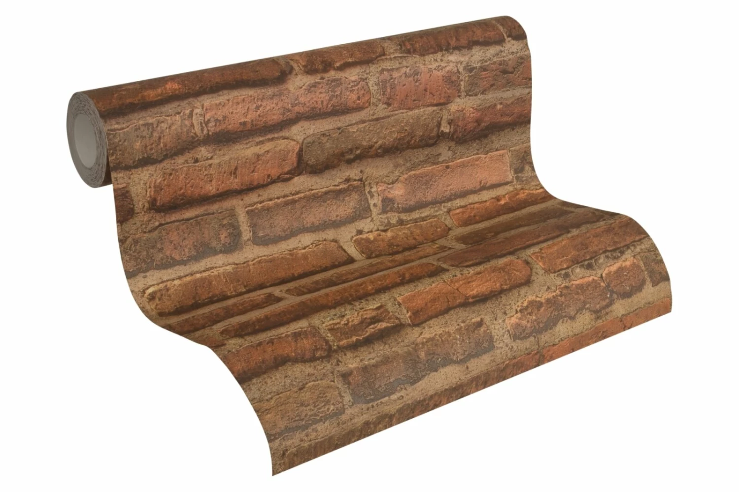 Vliestapete DECOWORLD 2 - braun - Mauer - 10 Meter 2 Vliestapete DECOWORLD 2 - braun - Mauer - 10 Meter – Bild 2