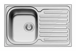 Einbauspüle AMALTIA - Edelstahl glatt - Unterschränke ab 45 cm