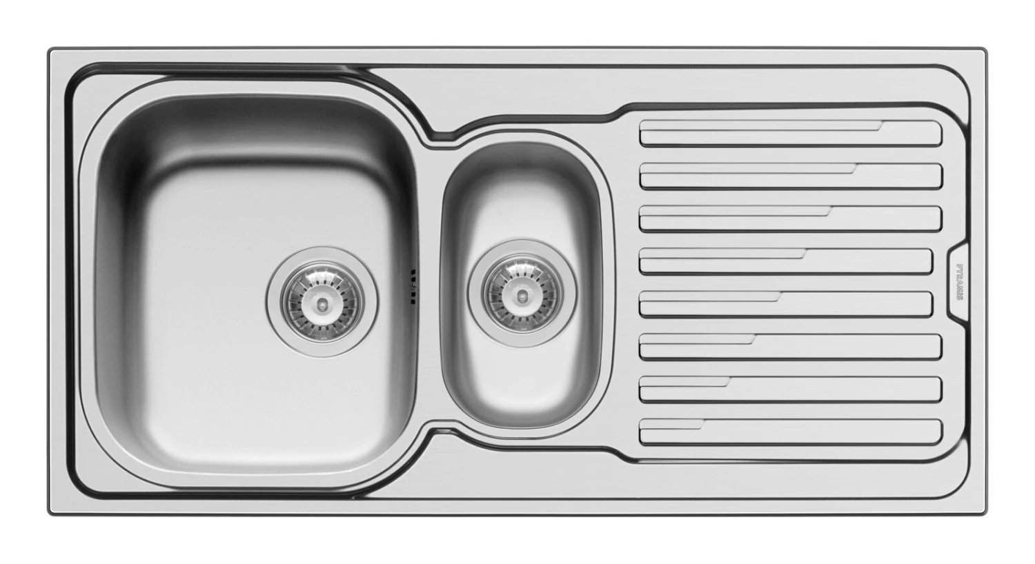 Einbauspüle AMALTIA - Edelstahl poliert - Unterschränke ab 60 cm 1 Einbauspüle AMALTIA - Edelstahl poliert - Unterschränke ab 60 cm