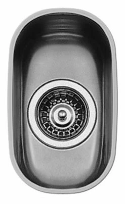 Unterbaubecken IRIS - Edelstahl - oval - für Unterschränke ab 30 cm