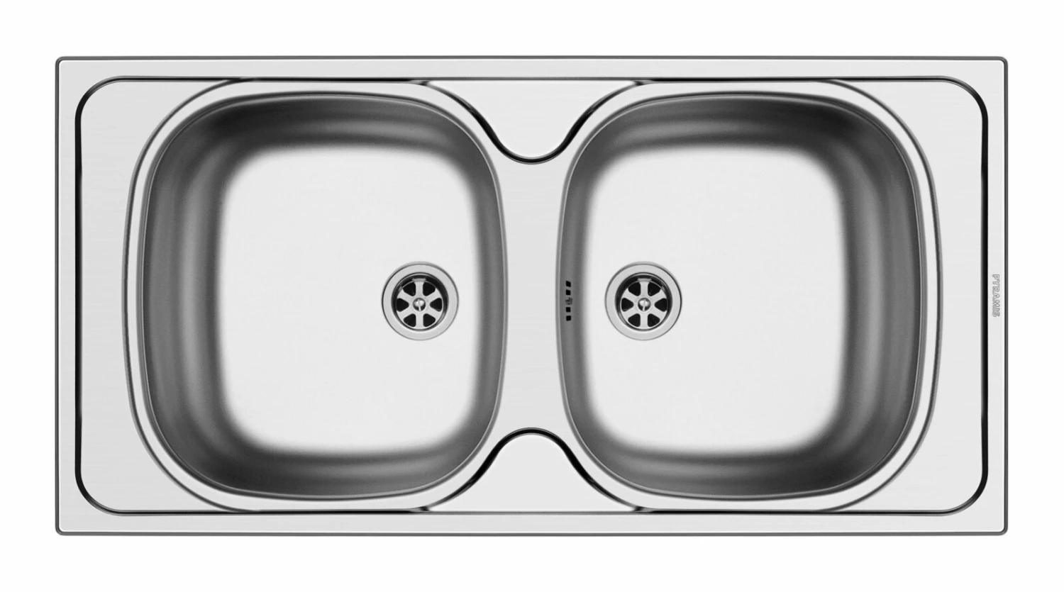 Einbauspüle E 33/33 - Edelstahl - Leinenstruktur 1 Einbauspüle E 33/33 - Edelstahl - Leinenstruktur