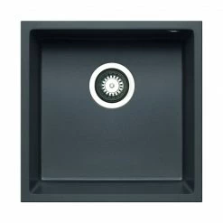 Unterbaubecken TETRAGON - grau - quadratisch - Unterschränke ab 50 cm