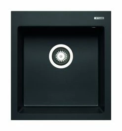 Granit-Einbauspüle ISTROS - schwarz - 46x50 cm