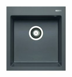 Granit-Einbauspüle ISTROS - grau - 46x50 cm