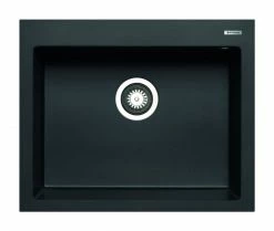 Granit-Einbauspüle ISTROS - schwarz - 61x50 cm