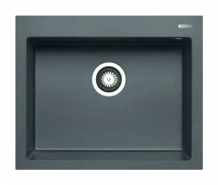 Granit-Einbauspüle ISTROS - grau - 61x50 cm