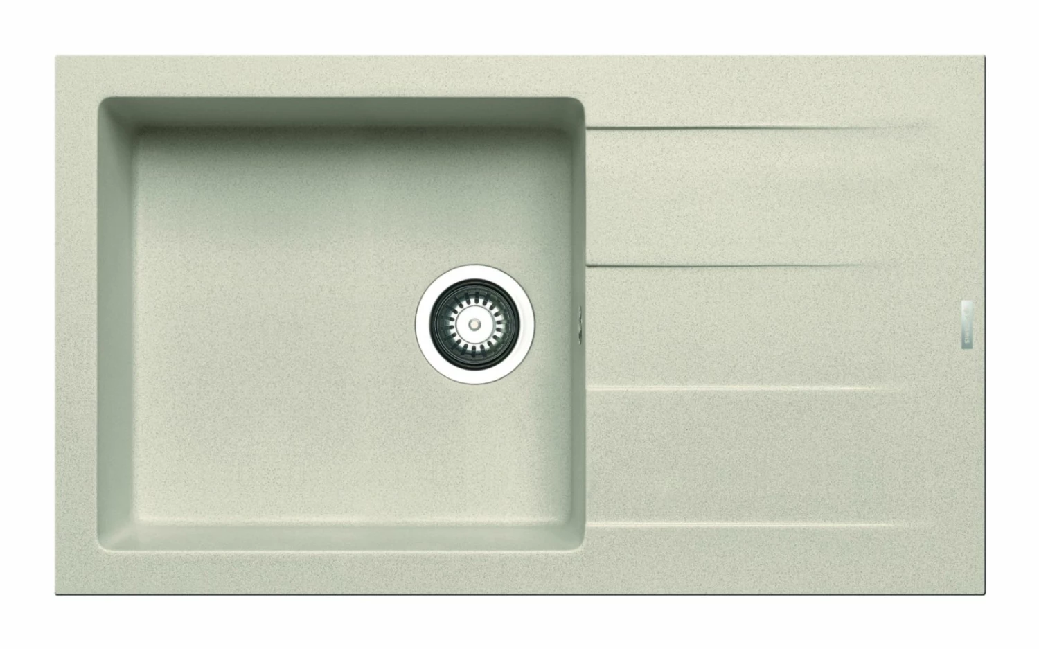 Granit-Einbauspüle ATHLOS - beige - 86x50 cm 1 Granit-Einbauspüle ATHLOS - beige - 86x50 cm