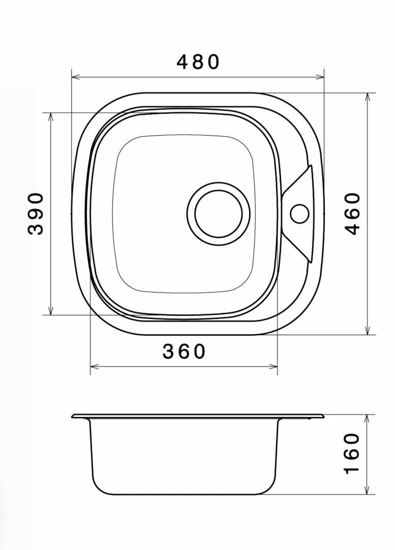 Einbauspüle KANIA - Edelstahl poliert - Unterschränke ab 45 cm 2 Einbauspüle KANIA - Edelstahl poliert - Unterschränke ab 45 cm – Bild 2
