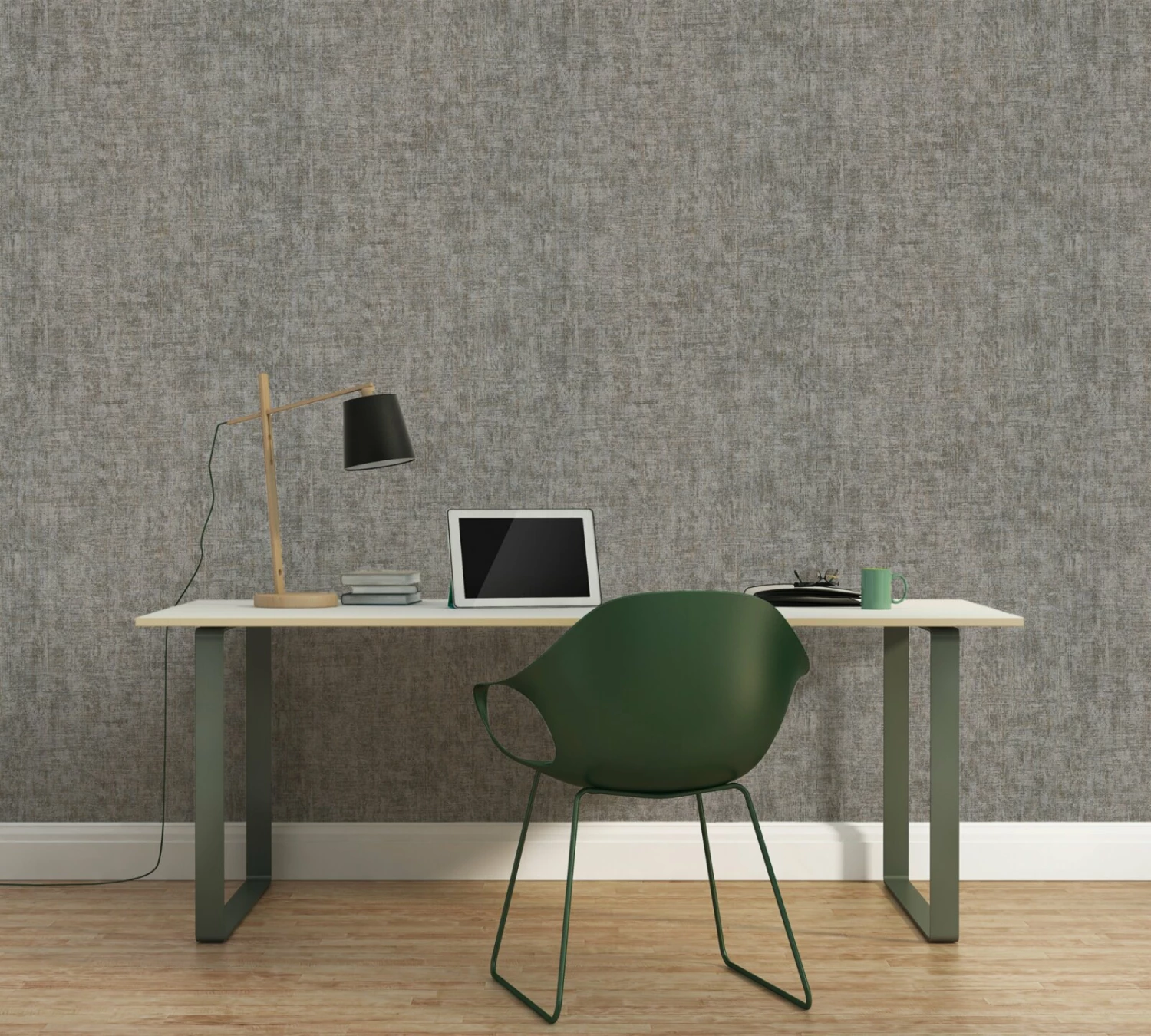 Vliestapete BORNEO - grau Metallic - 10 Meter 4 Vliestapete BORNEO - grau Metallic - 10 Meter – Bild 4