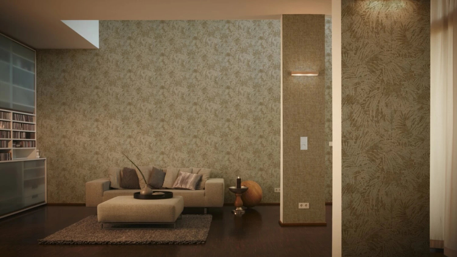 Vliestapete BORNEO - braun - 10 Meter 3 Vliestapete BORNEO - braun - 10 Meter – Bild 3