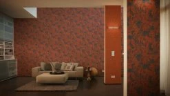 Vliestapete BORNEO - rot metallic - 10 Meter 6 Vliestapete BORNEO - rot metallic - 10 Meter -Baumarkt Verkaufsgeschäft 9001794500 03 1600Wx1600H