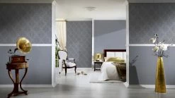 Vliestapete MIDLANDS - grau - 10 Meter -Baumarkt Verkaufsgeschäft 9001836700 04 1600Wx1600H