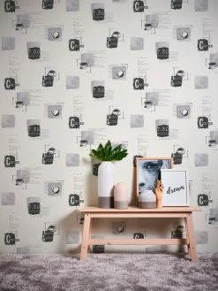 Vliestapete KITCHEN DREAMS - grau - 10 Meter -Baumarkt Verkaufsgeschäft 9001863600 04 1600Wx1600H