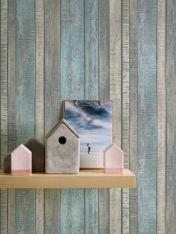 Vliestapete BEST OF WOOD´N STONE 2ND EDITION - blau - 10 Meter -Baumarkt Verkaufsgeschäft 9002228900 04 1600Wx1600H