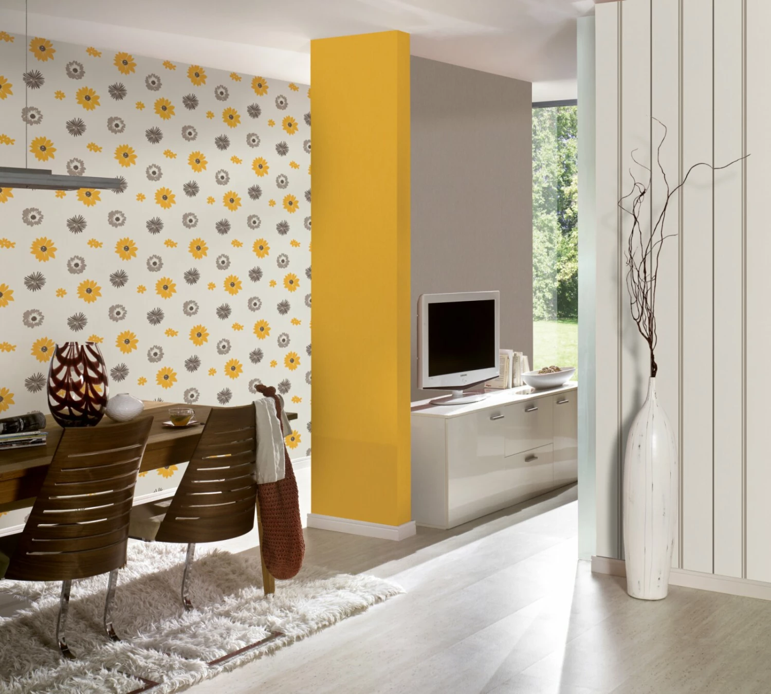 Vliestapete HAPPY SPRING - braun - 10 Meter 3 Vliestapete HAPPY SPRING - braun - 10 Meter – Bild 3