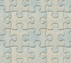 Vliestapete SIMPLY DECOR - Puzzle - blau-beige - 10 Meter