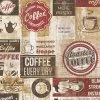 Papiertapete SIMPLY DECOR - Coffee Vintage - beige-rot - 10 Meter