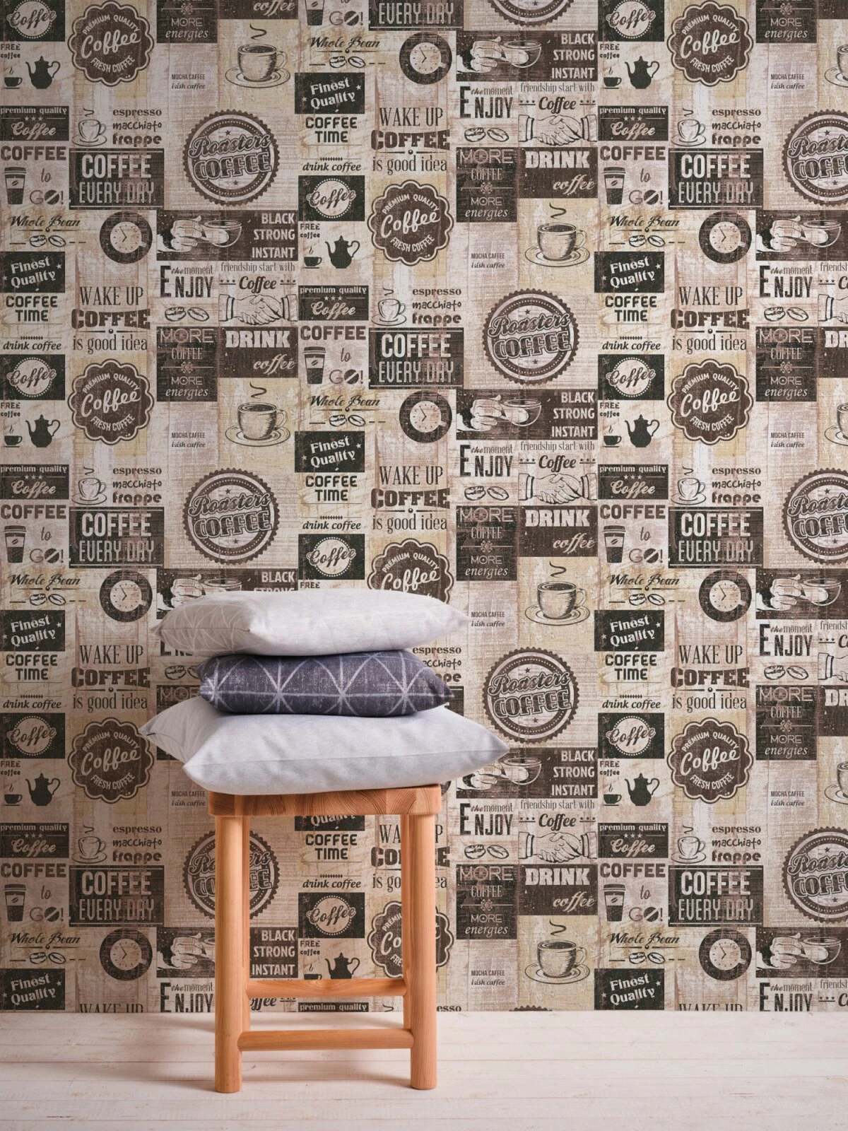Papiertapete SIMPLY DECOR - Coffee Vintage - braun - 10 Meter 4 Papiertapete SIMPLY DECOR - Coffee Vintage - braun - 10 Meter – Bild 4