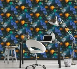 Papiertapete SIMPLY DECOR - Weltall - schwarz-bunt - 10 Meter -Baumarkt Verkaufsgeschäft 9002261500 03 1600Wx1600H