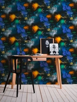 Papiertapete SIMPLY DECOR - Weltall - schwarz-bunt - 10 Meter -Baumarkt Verkaufsgeschäft 9002261500 04 1600Wx1600H