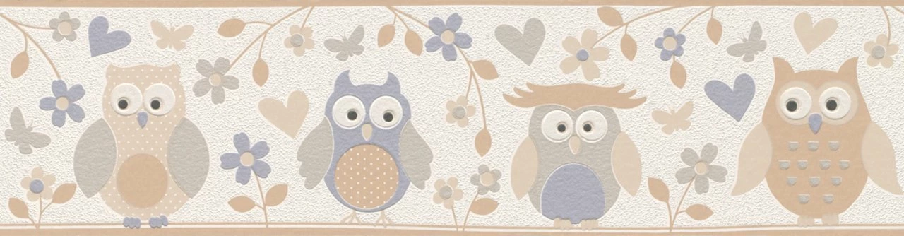 Vliesborte KIDS & TEENS - beige-grau - 5 Meter 1 Vliesborte KIDS & TEENS - beige-grau - 5 Meter