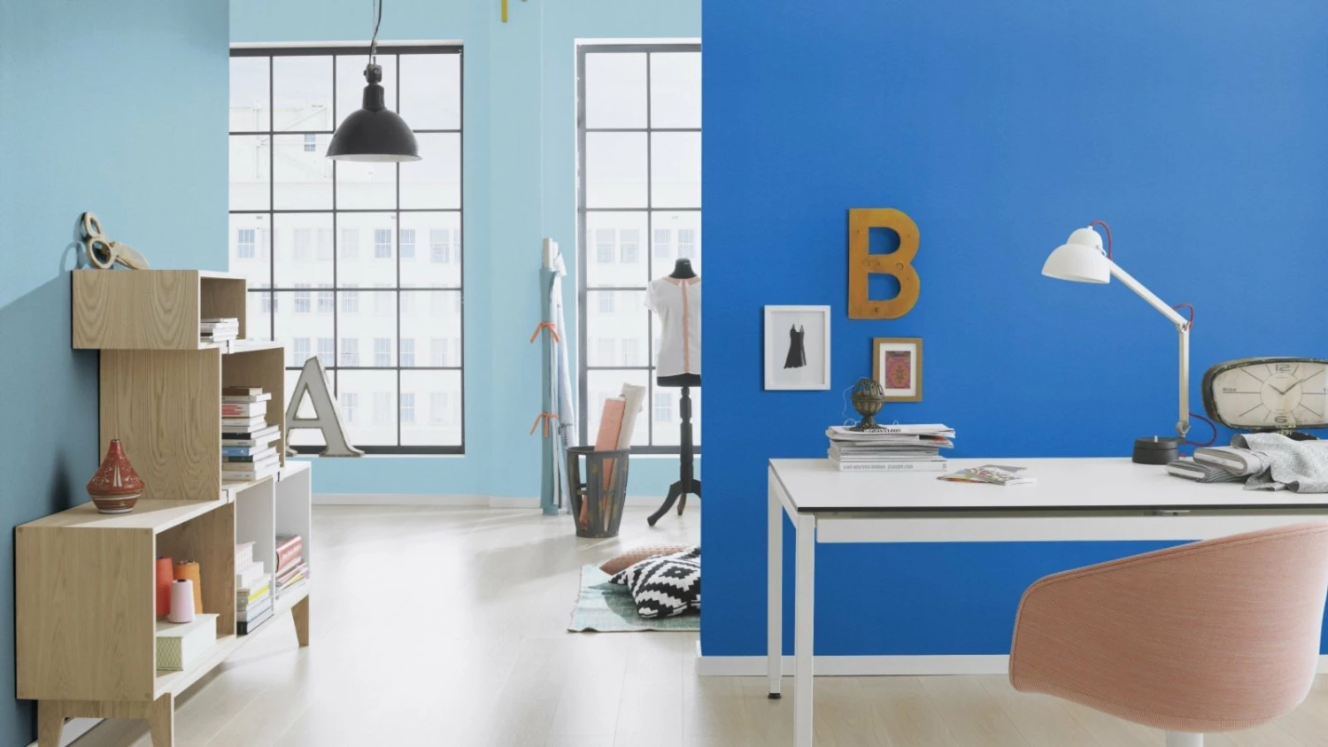 Vliestapete PREGO - blau - 10 Meter 3 Vliestapete PREGO - blau - 10 Meter – Bild 3