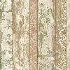 Vliestapete NEUE BUDE 2.0 - beige-grün - Planken - 10 Meter