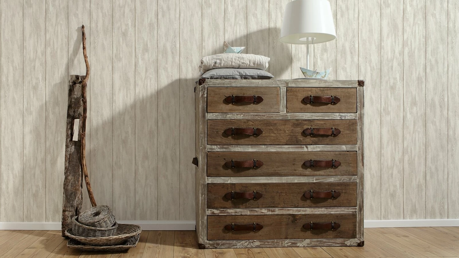 Vliestapete NEUE BUDE 2.0 - beige - Planken - 10 Meter 4 Vliestapete NEUE BUDE 2.0 - beige - Planken - 10 Meter – Bild 4